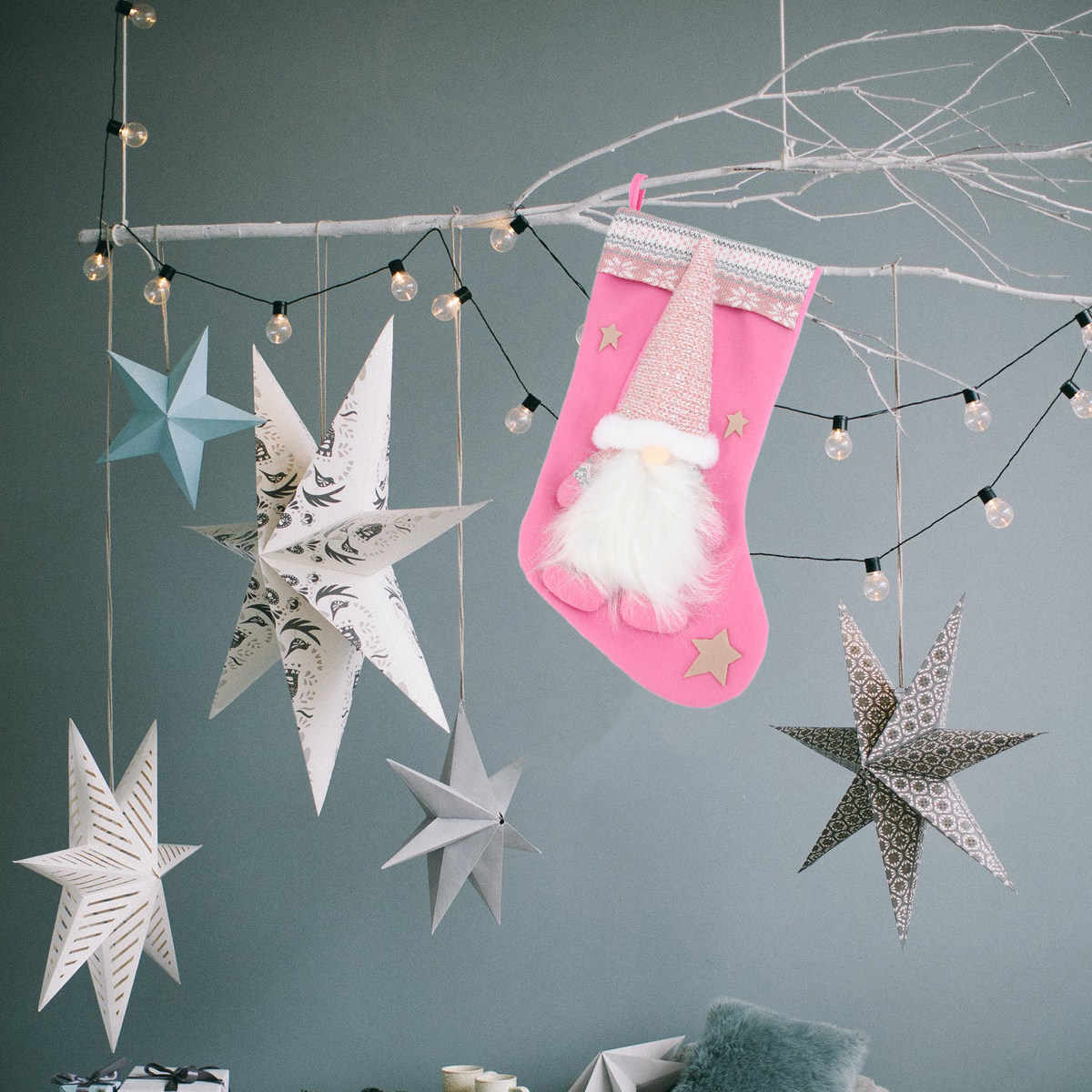 Christmas Stocking Hanging - 1Pcs Christmas Stocking Hanging Pouch Faceless