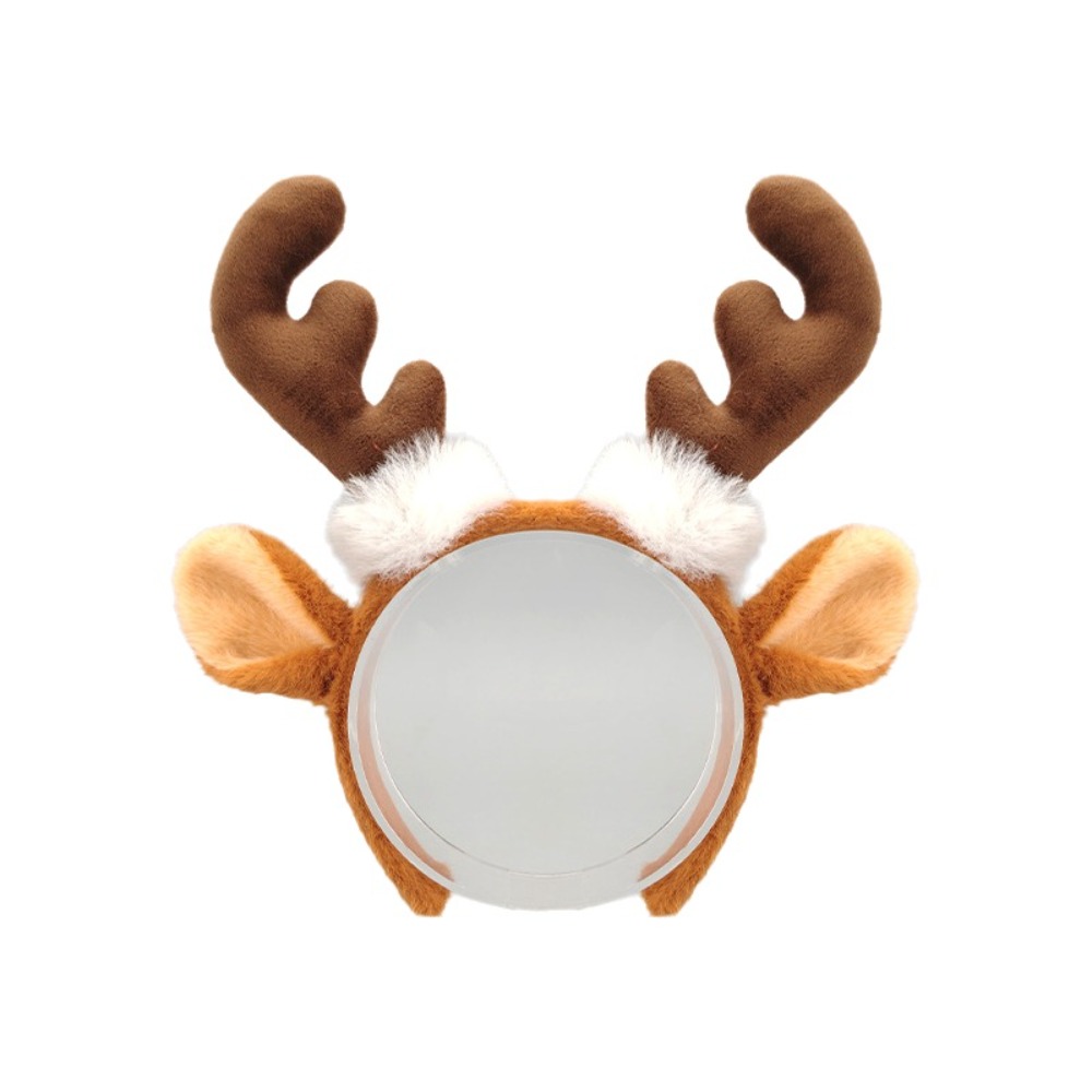 Reindeer Antlers Headband - Realistic Plush Antler Headband Cute Festive