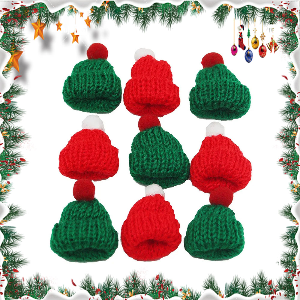 10Pcs 3.5x5cm Mini Christmas K - Santa Hat Plush 评论和价格