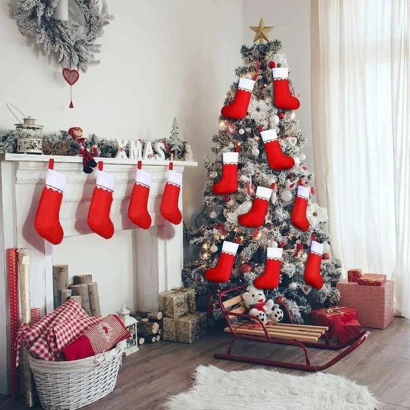 Holiday Christmas Stocking Fir - Christmas Stocking Hanging 评论和价格