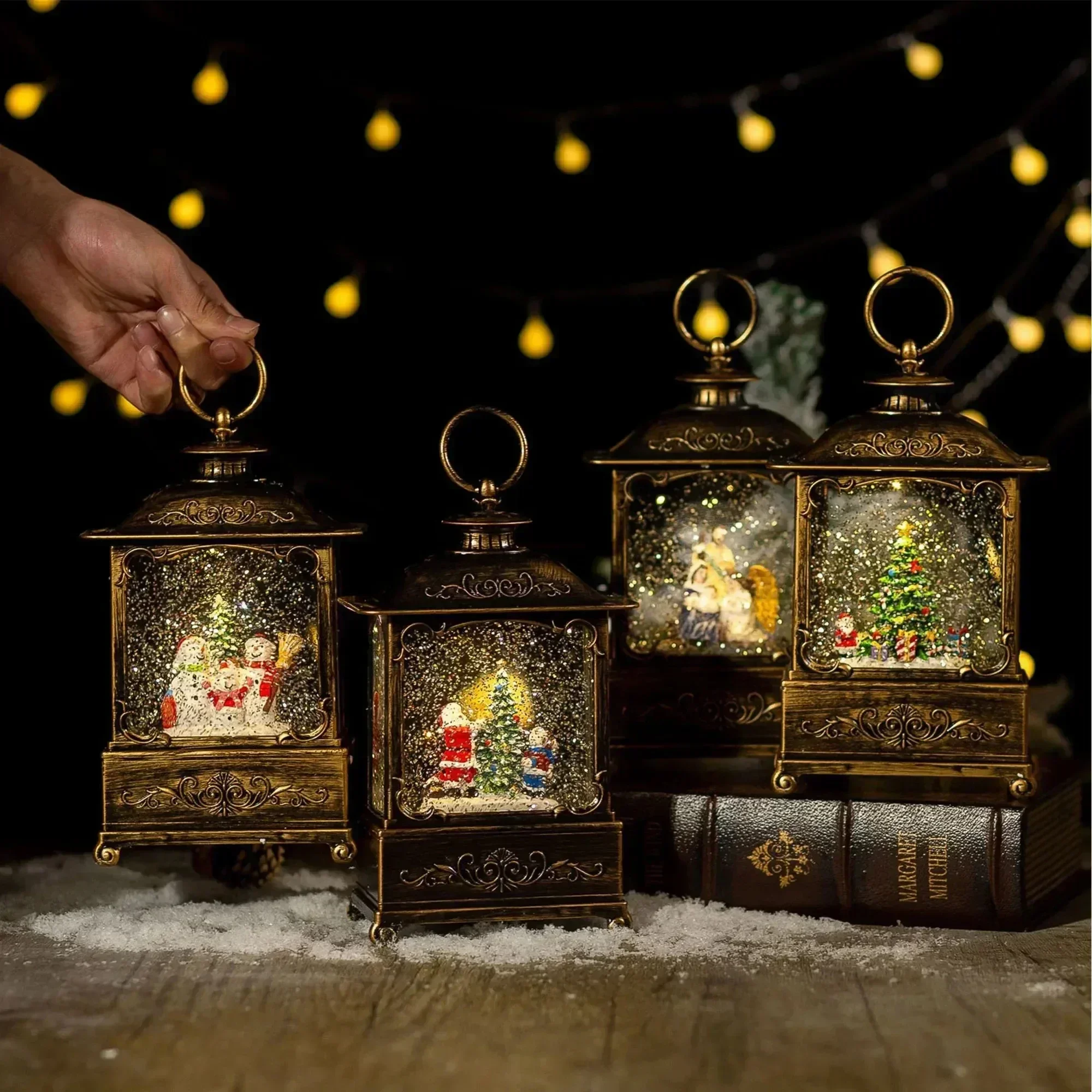 Christmas Snow Globe Lantern M - Snow Globe Musical 评论和价格