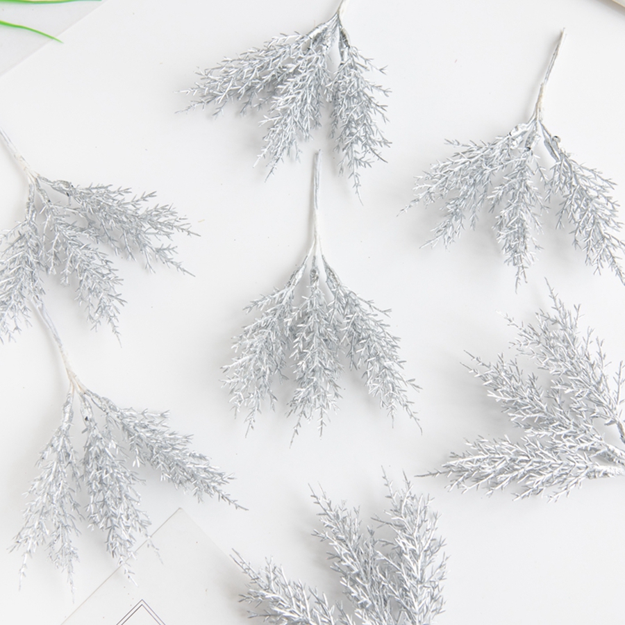 6Pcs Artificial Plants Autumn  - Christmas Tree Artificial 评论和价格