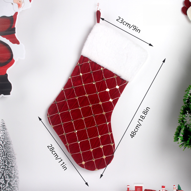 Christmas Stocking Soft Faux F - Christmas Stocking Hanging 评论和价格