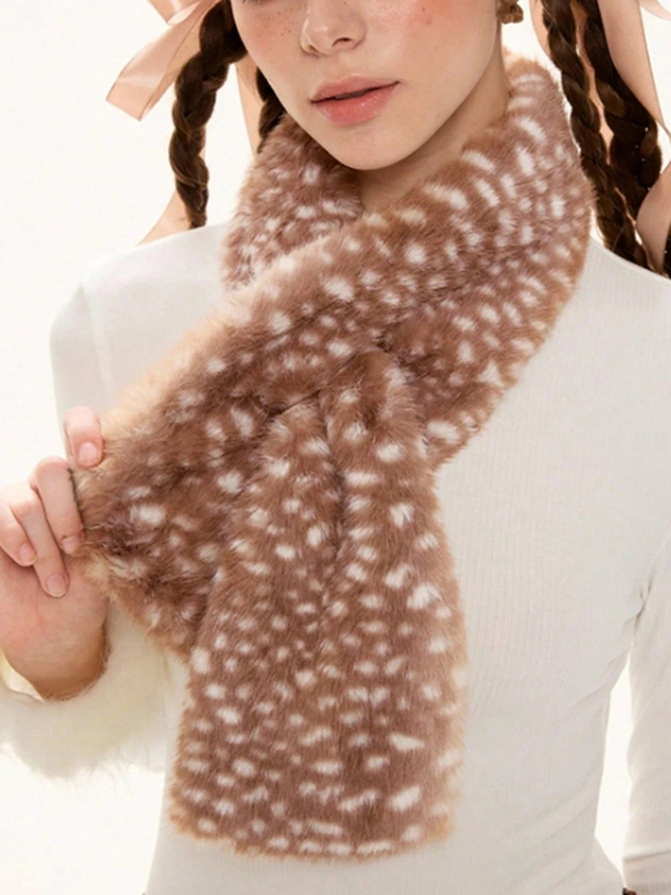 Winter Harajuku Elk Plush Scar - Reindeer Antlers Headband 评论和价格