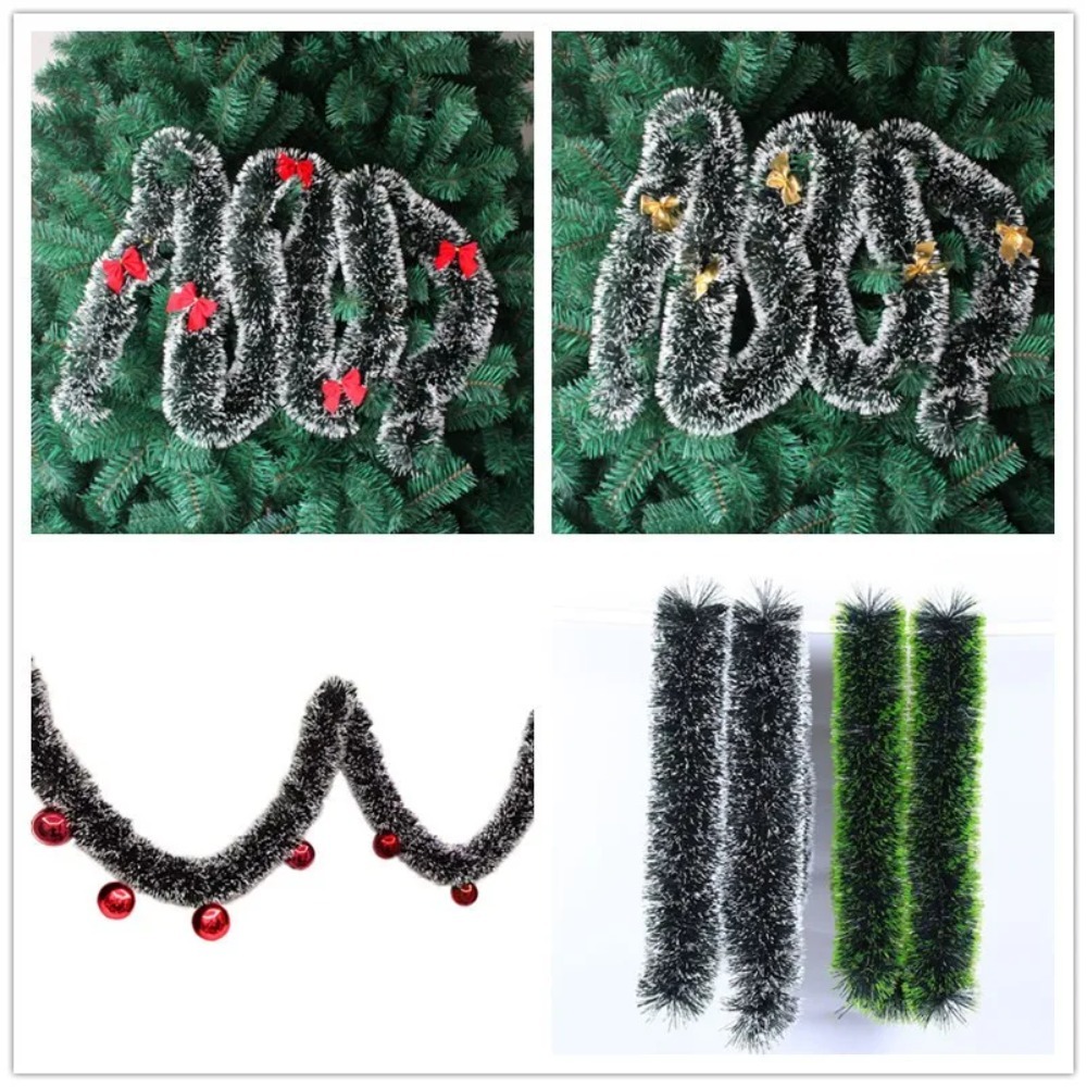 Christmas Tinsel Garland Artif - Led Fairy String Lights 评论和价格
