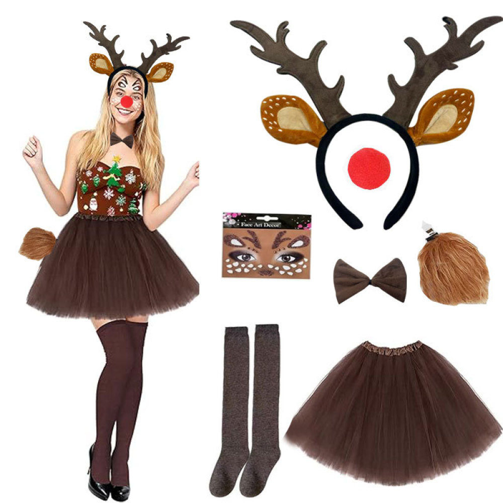 Christmas Reindeer Antler Head - Reindeer Antlers Headband 评论和价格