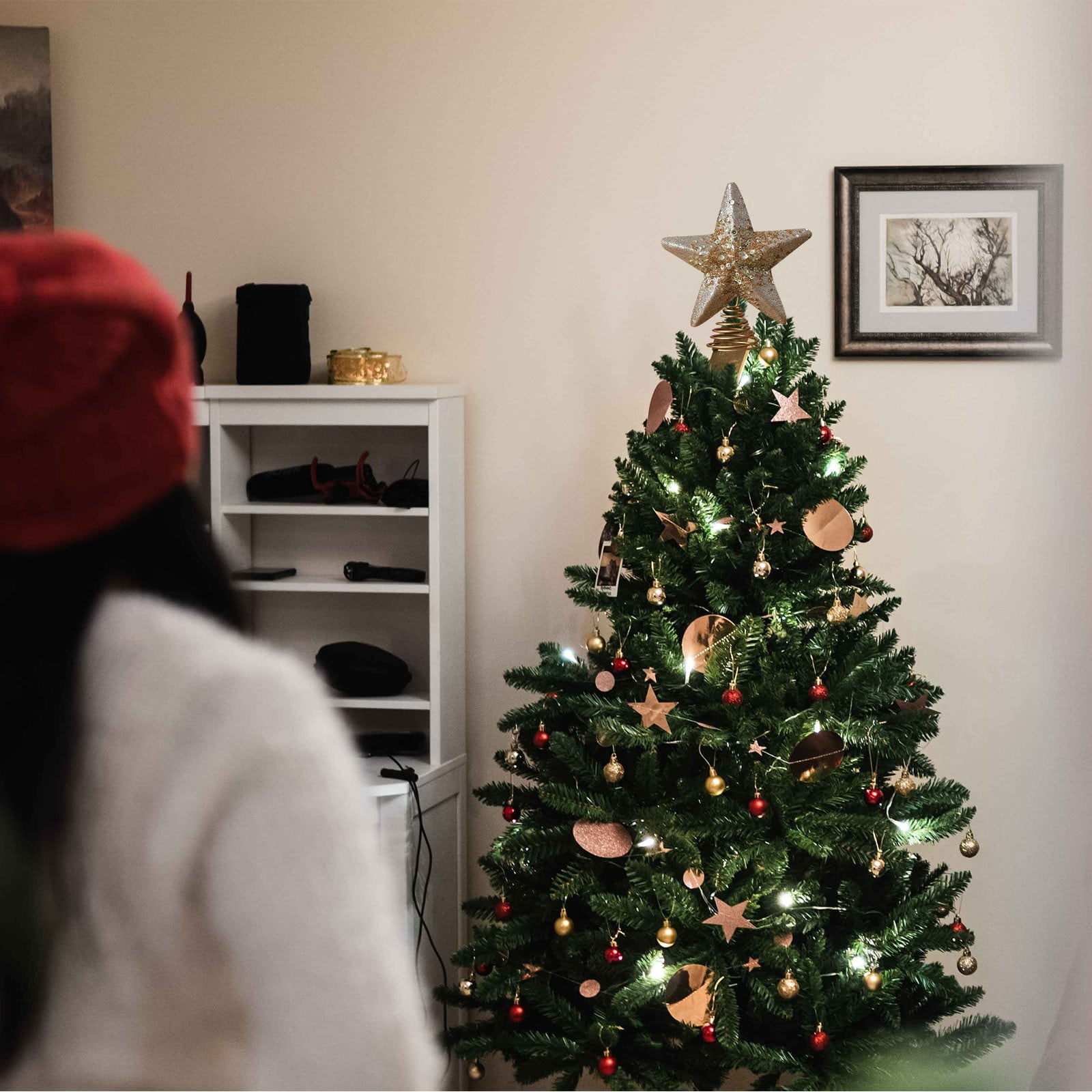 Christmas Tree Top Star Decora - Star Tree Topper 评论和价格