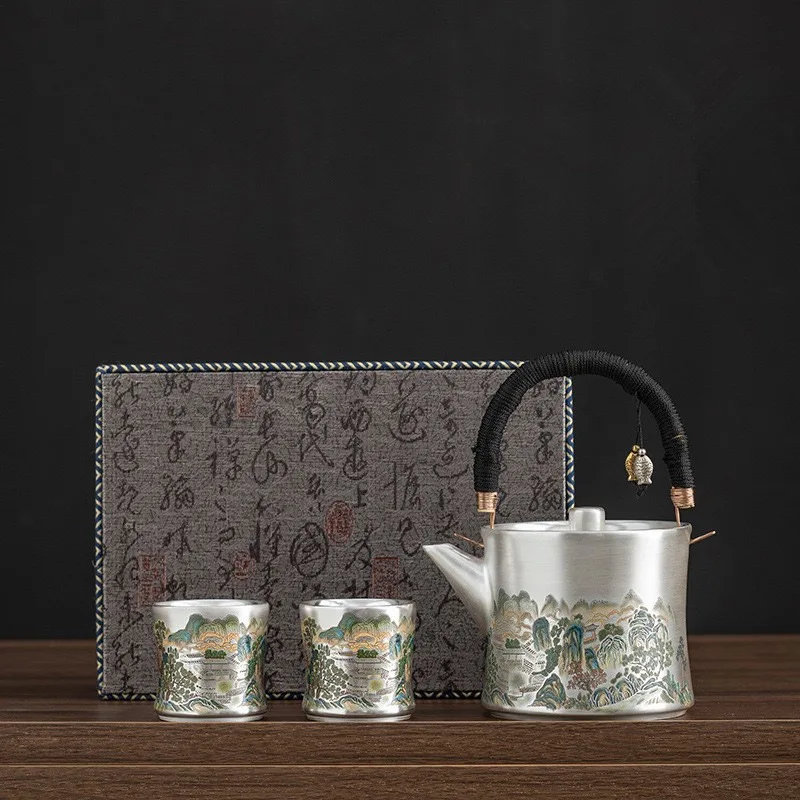 Z30- Liu Yin one pot two cups  - Gift Box Wrap Set 评论和价格