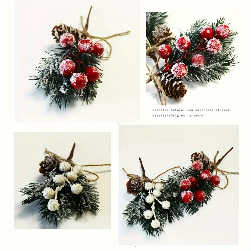 12Pcs Christmas Pine Picks Art - Christmas Tree Artificial 评论和价格