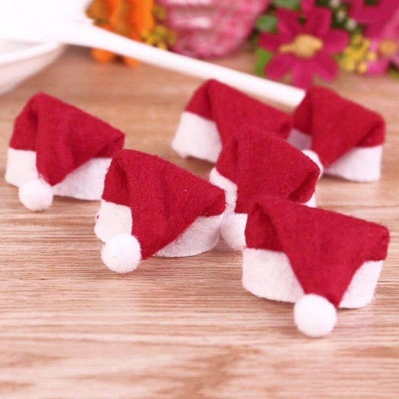 NEW 30 PCS Mini Christmas Sant - Santa Hat Plush 评论和价格
