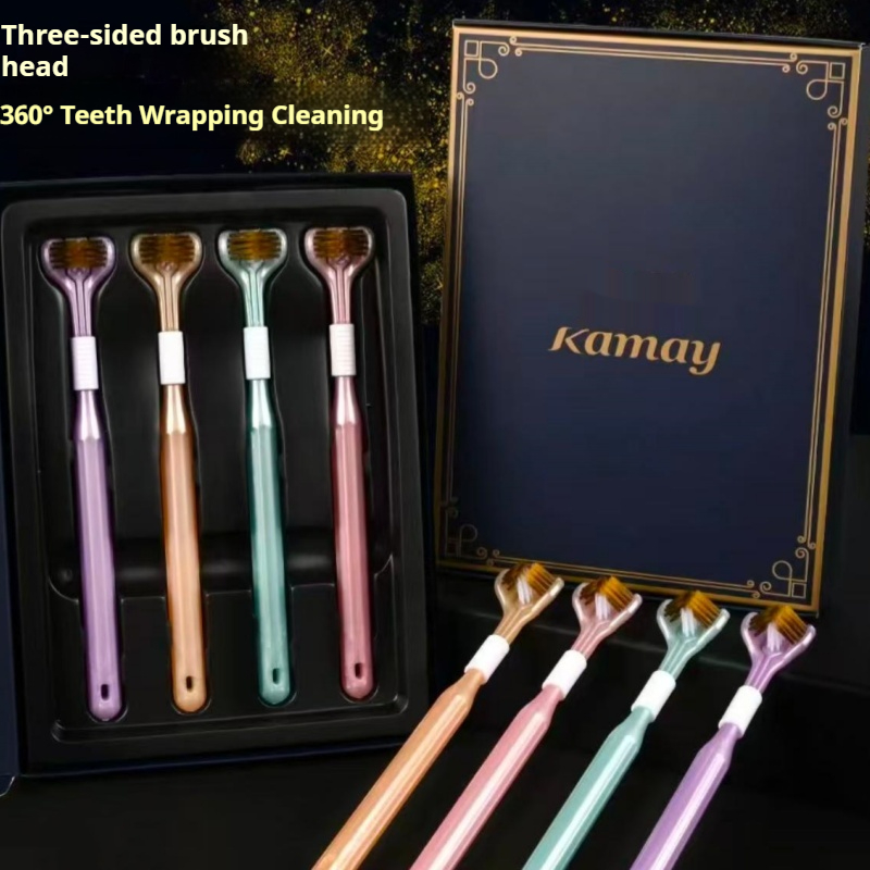 4-piece set of toothbrushes in - Gift Box Wrap Set 评论和价格