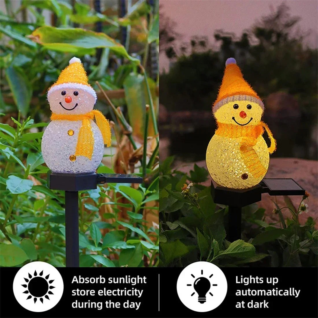 Christmas Snowman Solar Garden - Christmas Lights Outdoor 评论和价格